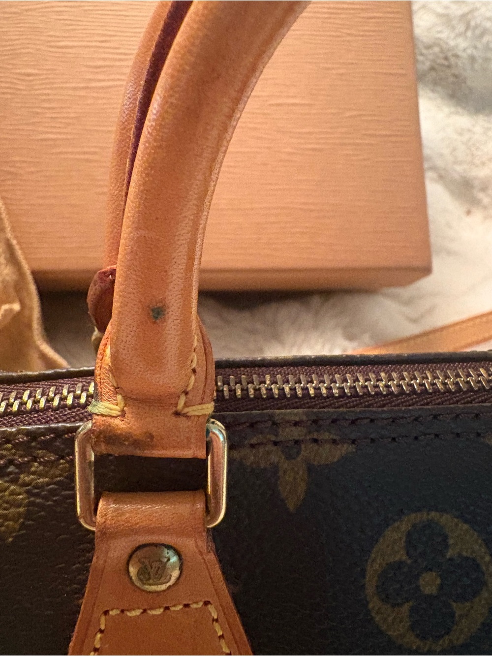Louis Vuitton Brown and Tan Monogram Nano Bag - Picture 14 of 16